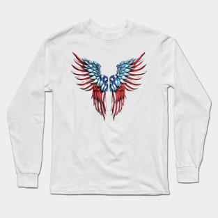 4th of July Wings  #2 Long Sleeve T-Shirt